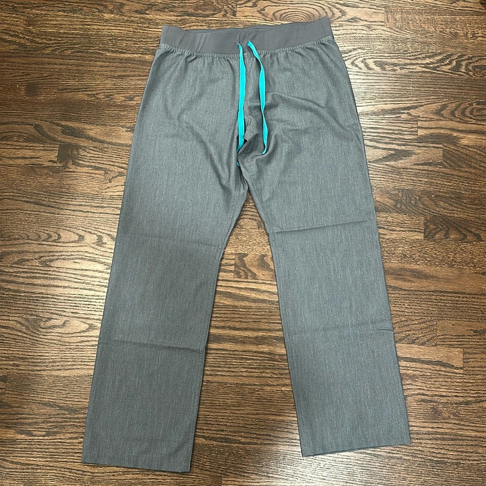 Gray FIGS scrub pants